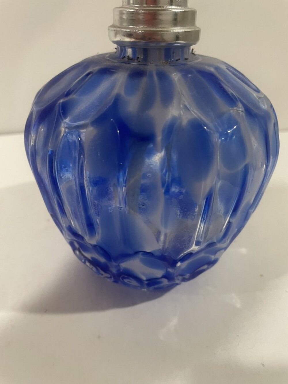 Art Glass Fragrance Diffuser Swirl Blue Decorative - Picture 14 of 16